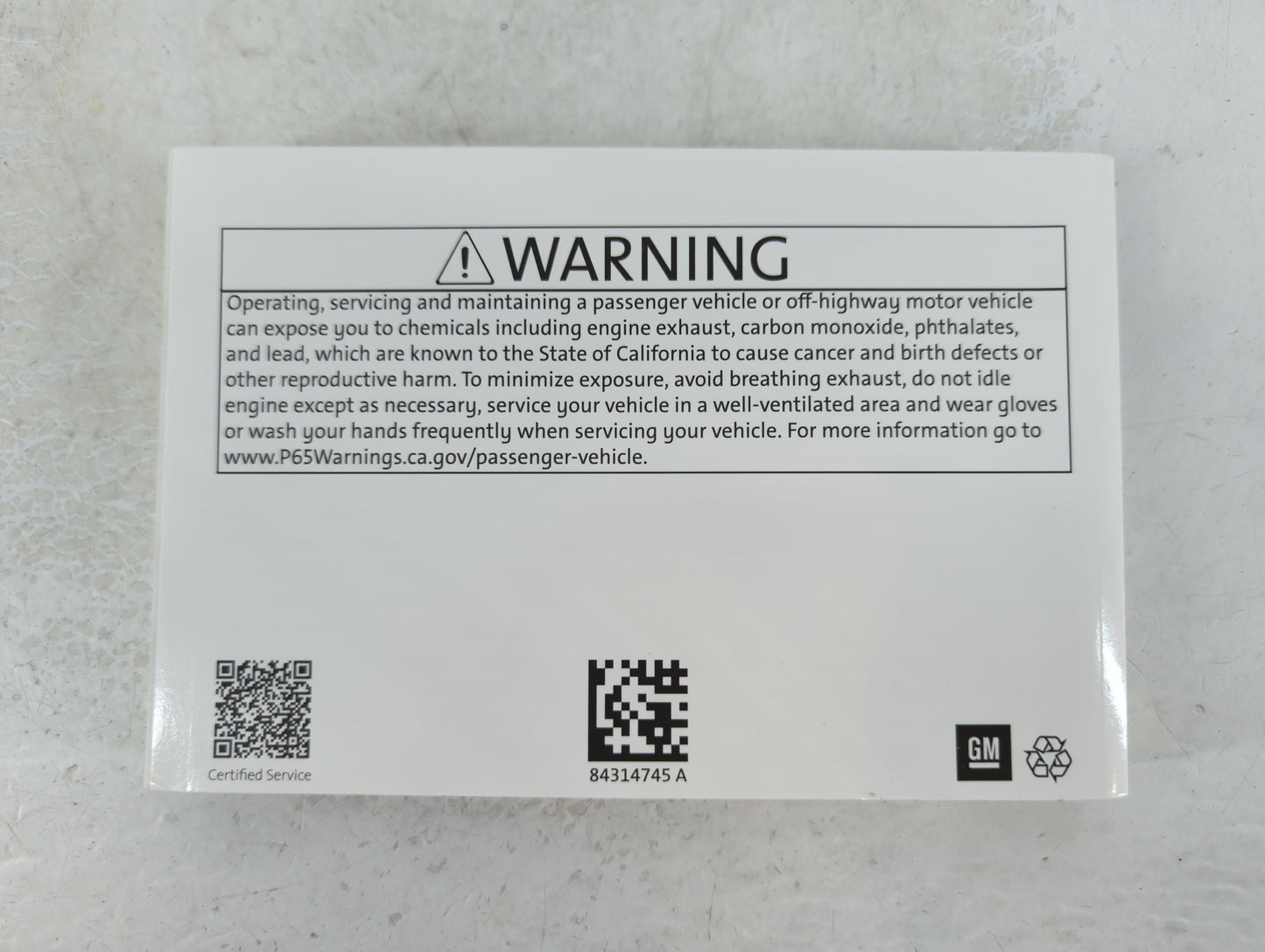 2020 Chevrolet Equinox Owners Manual Book Guide P/N:84314745 A OEM Used Auto Parts