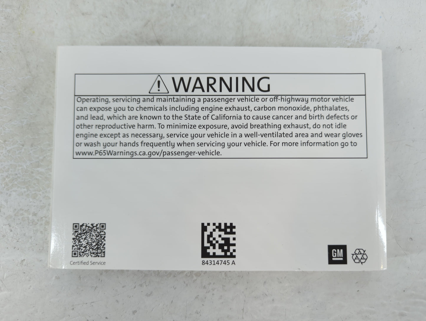 2020 Chevrolet Equinox Owners Manual Book Guide P/N:84314745 A OEM Used Auto Parts