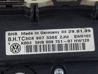 2009 Volkswagen Cc Climate Control Module Temperature AC/Heater Replacement P/N:5HB 009 751 -07 Fits OEM Used Auto Parts