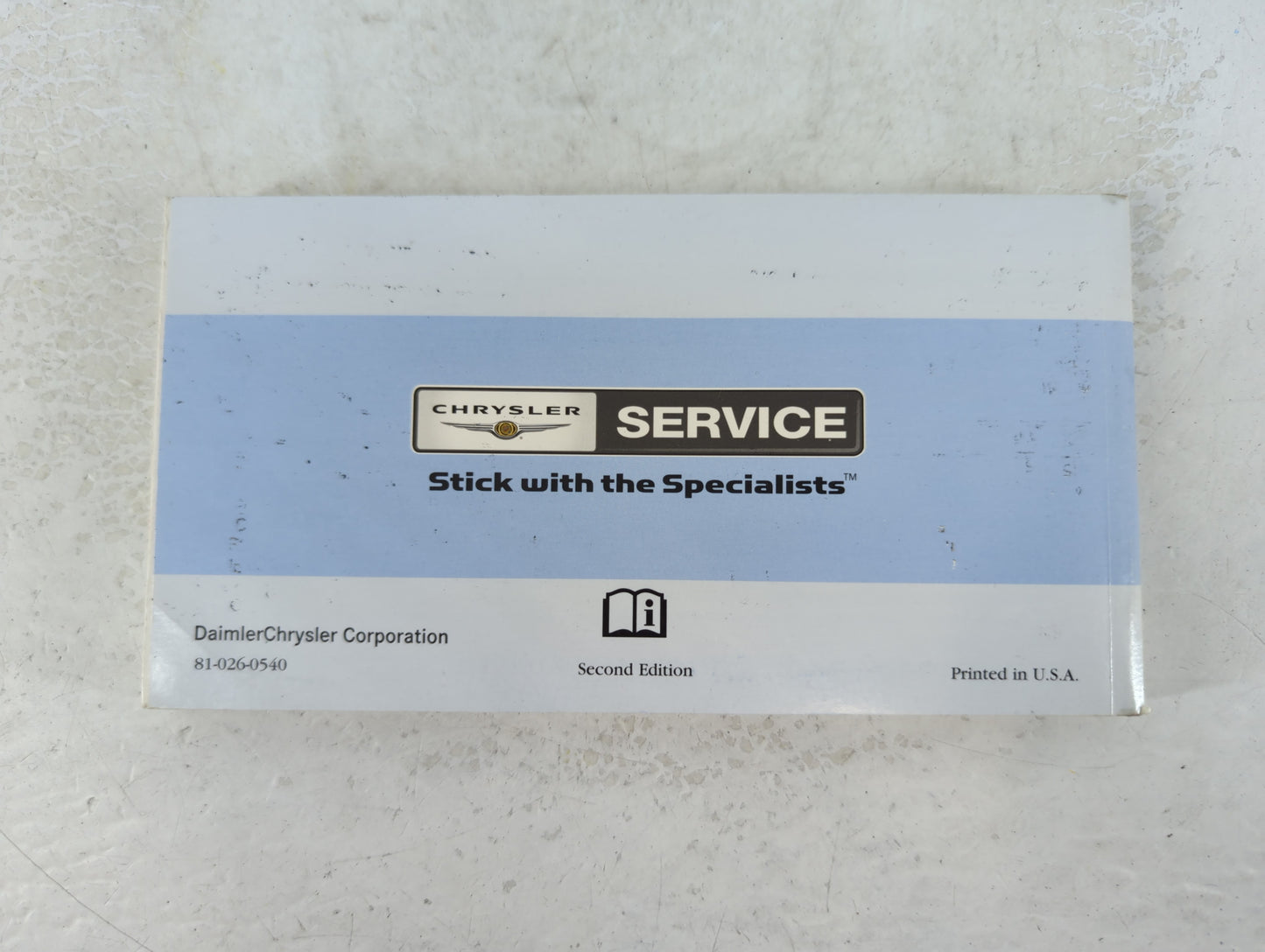 2005 Chrysler Pt Cruiser Owners Manual Book Guide P/N:81-026-0540 OEM Used Auto Parts
