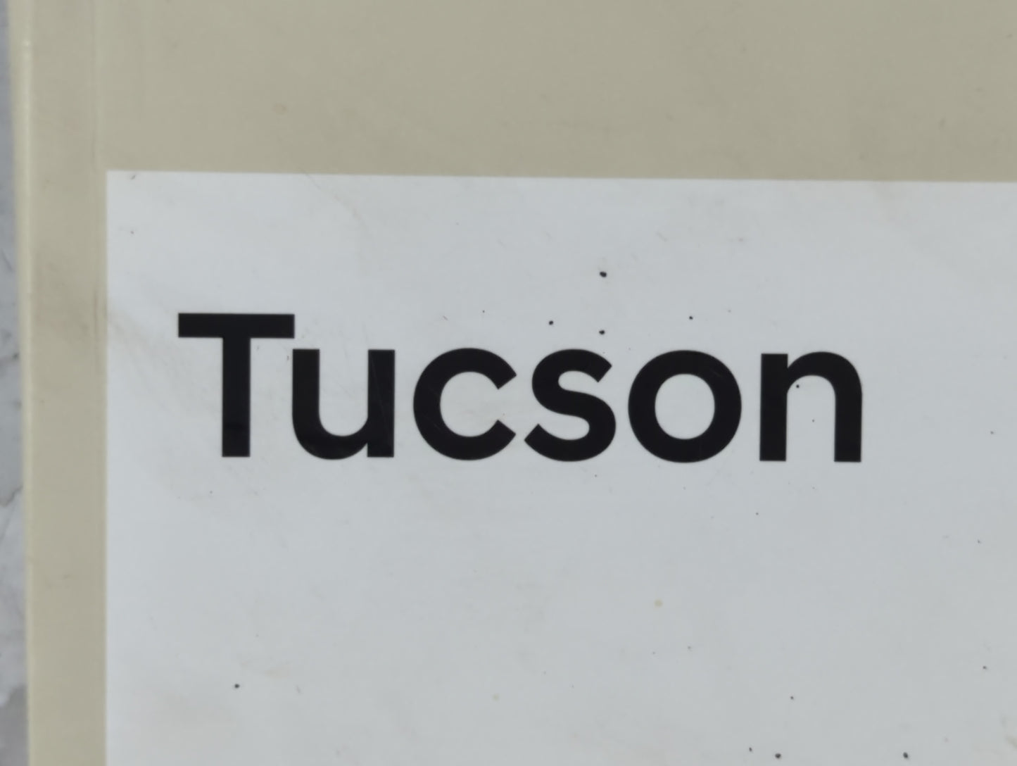2017 Hyundai Tucson Owners Manual Book Guide P/N:HD30-EU78M OEM Used Auto Parts