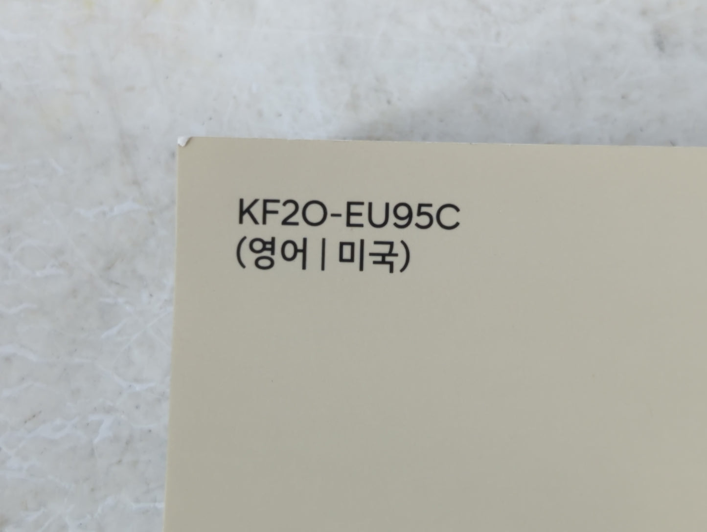 2020 Hyundai Elantra Owners Manual Book Guide P/N:KF2O-EU95C OEM Used Auto Parts