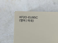 2020 Hyundai Elantra Owners Manual Book Guide P/N:KF2O-EU95C OEM Used Auto Parts