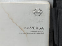 2020 Nissan Versa Owners Manual Book Guide P/N:OM20EM 0N18U1 OEM Used Auto Parts