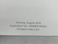 2020 Nissan Versa Owners Manual Book Guide P/N:OM20EM 0N18U1 OEM Used Auto Parts