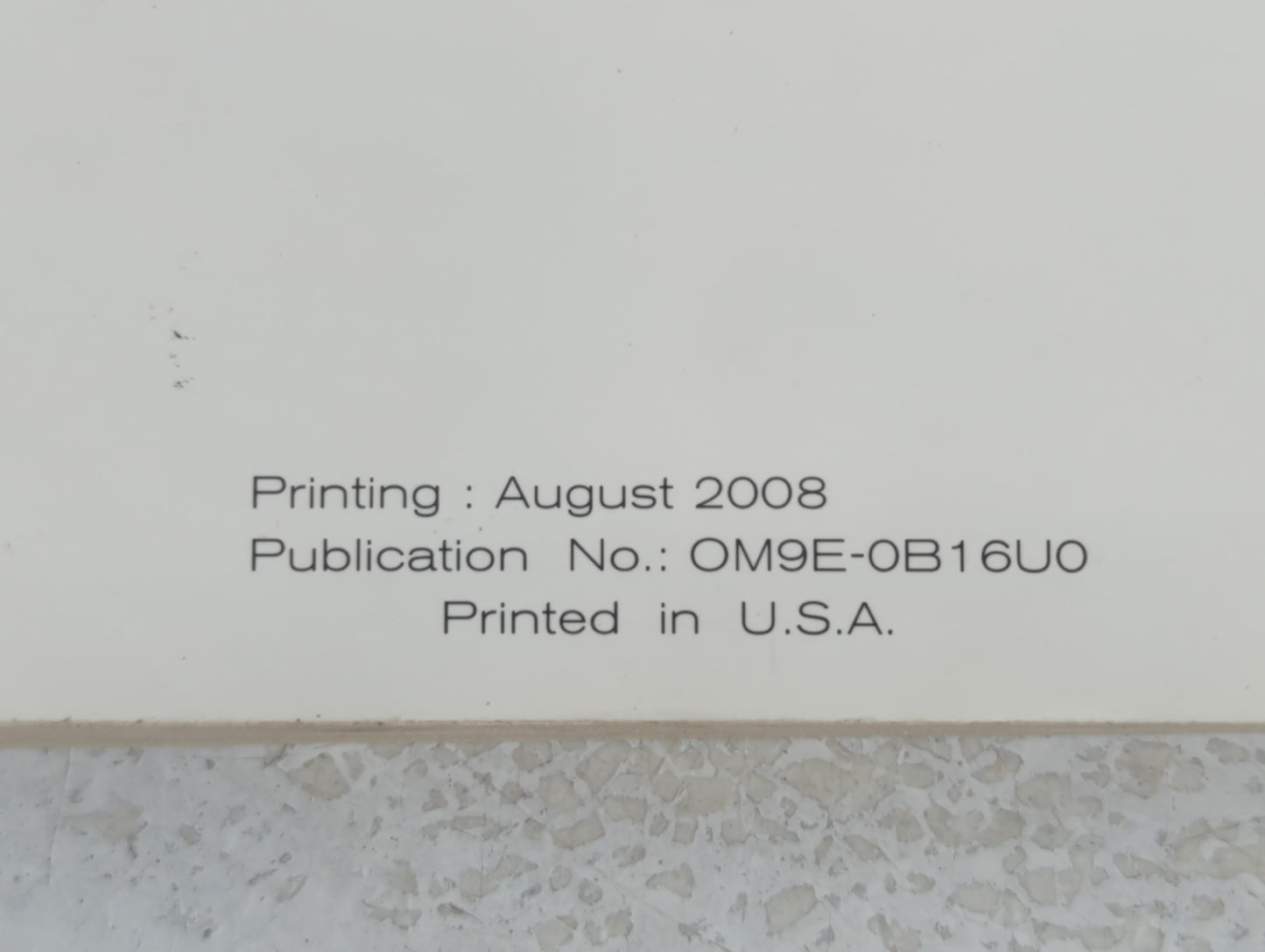 2009 Nissan Sentra Owners Manual Book Guide P/N:OM9E-0B16U0 OEM Used Auto Parts