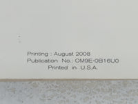 2009 Nissan Sentra Owners Manual Book Guide P/N:OM9E-0B16U0 OEM Used Auto Parts