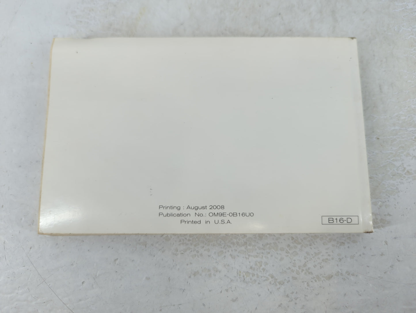 2009 Nissan Sentra Owners Manual Book Guide P/N:OM9E-0B16U0 OEM Used Auto Parts