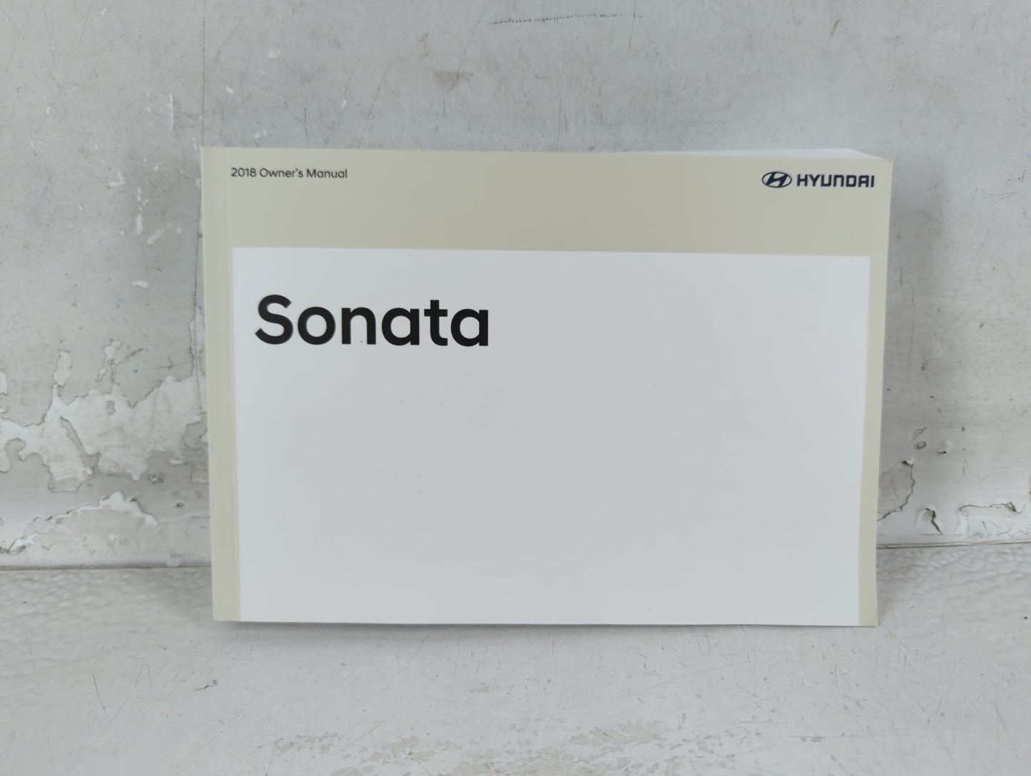2018 Hyundai Sonata Owners Manual Book Guide P/N:JC1O-EU79C OEM Used Auto Parts