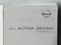 2014 Nissan Altima Owners Manual Book Guide P/N:OM14E 0L33U0 OEM Used Auto Parts