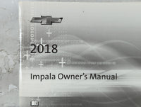 2018 Chevrolet Impala Owners Manual Book Guide P/N:23401256 OEM Used Auto Parts