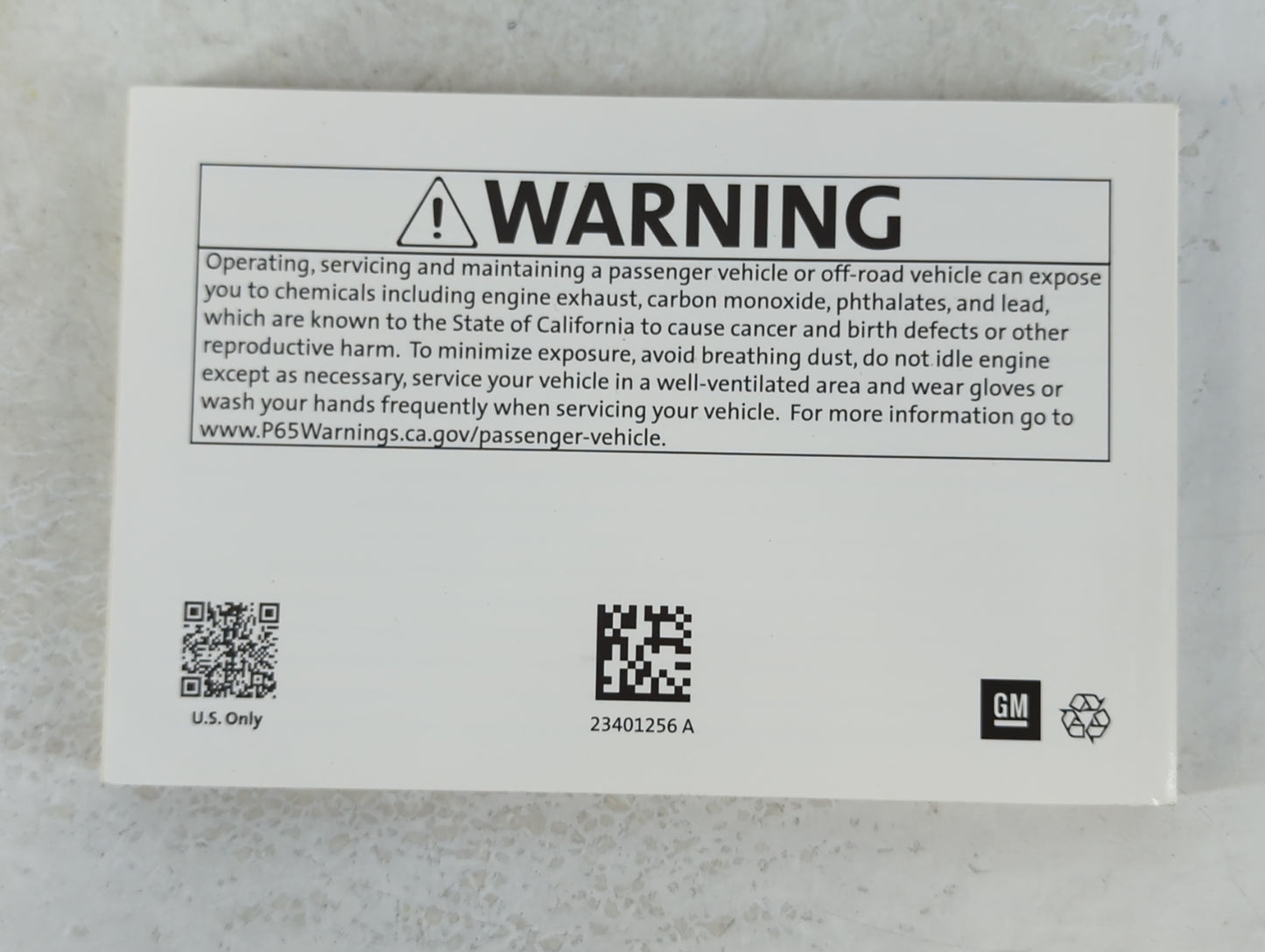 2018 Chevrolet Impala Owners Manual Book Guide P/N:23401256 OEM Used Auto Parts