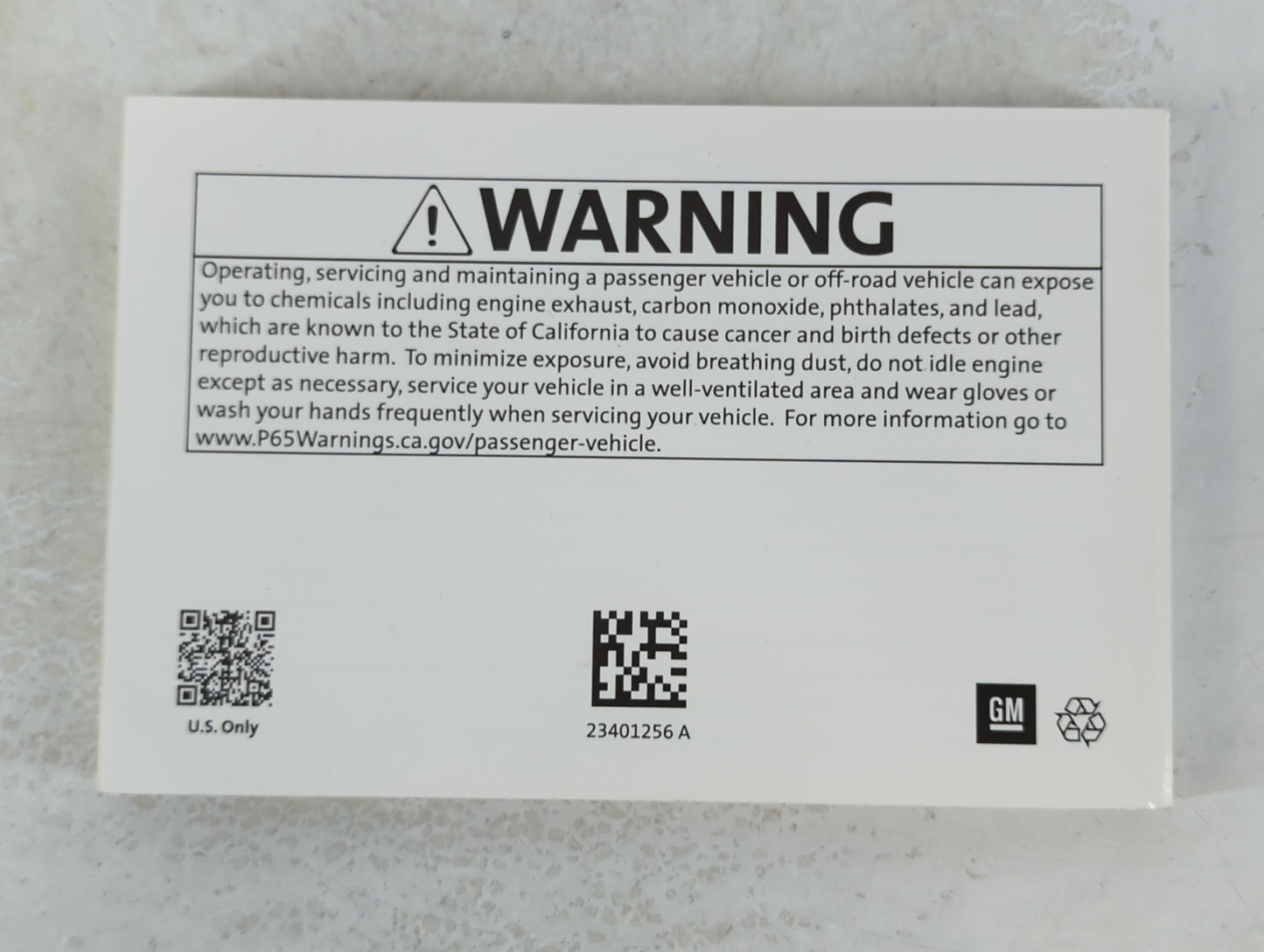 2018 Chevrolet Impala Owners Manual Book Guide P/N:23401256 OEM Used Auto Parts