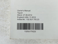 2013 Volkswagen Tiguan Owners Manual Book Guide P/N:1325U1TIG23 OEM Used Auto Parts