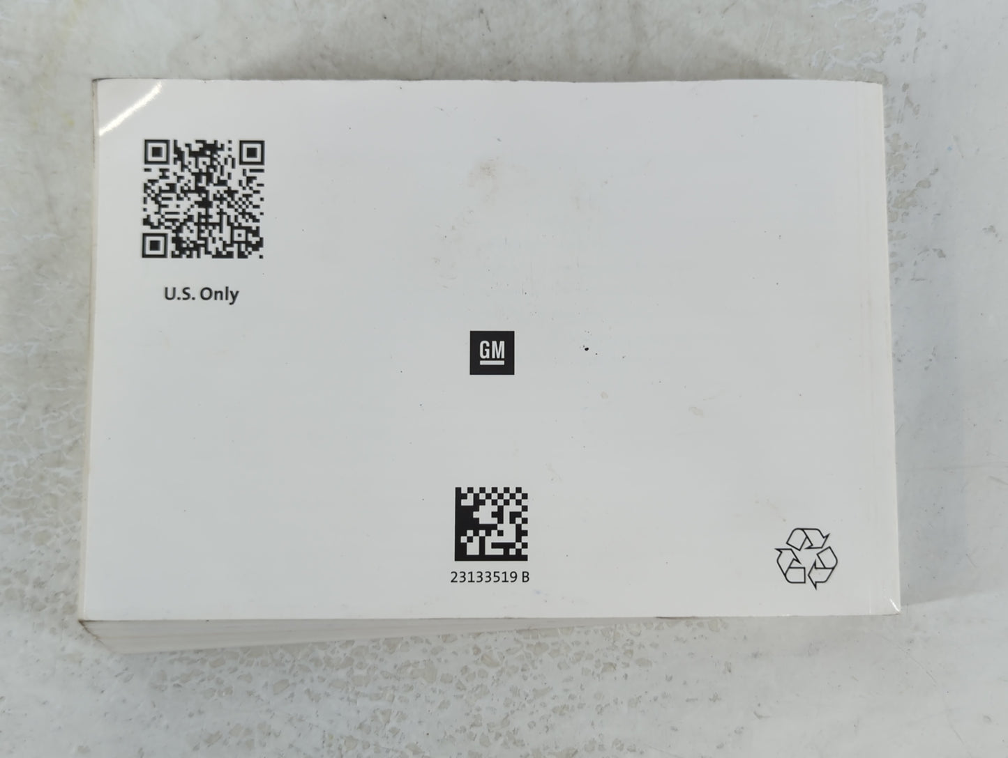 2016 Chevrolet Silverado Owners Manual Book Guide P/N:23133519 B OEM Used Auto Parts