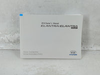 2014 Hyundai Elantra Owners Manual Book Guide P/N:E3X0-EU3NB OEM Used Auto Parts