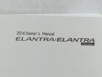 2014 Hyundai Elantra Owners Manual Book Guide P/N:E3X0-EU3NB OEM Used Auto Parts