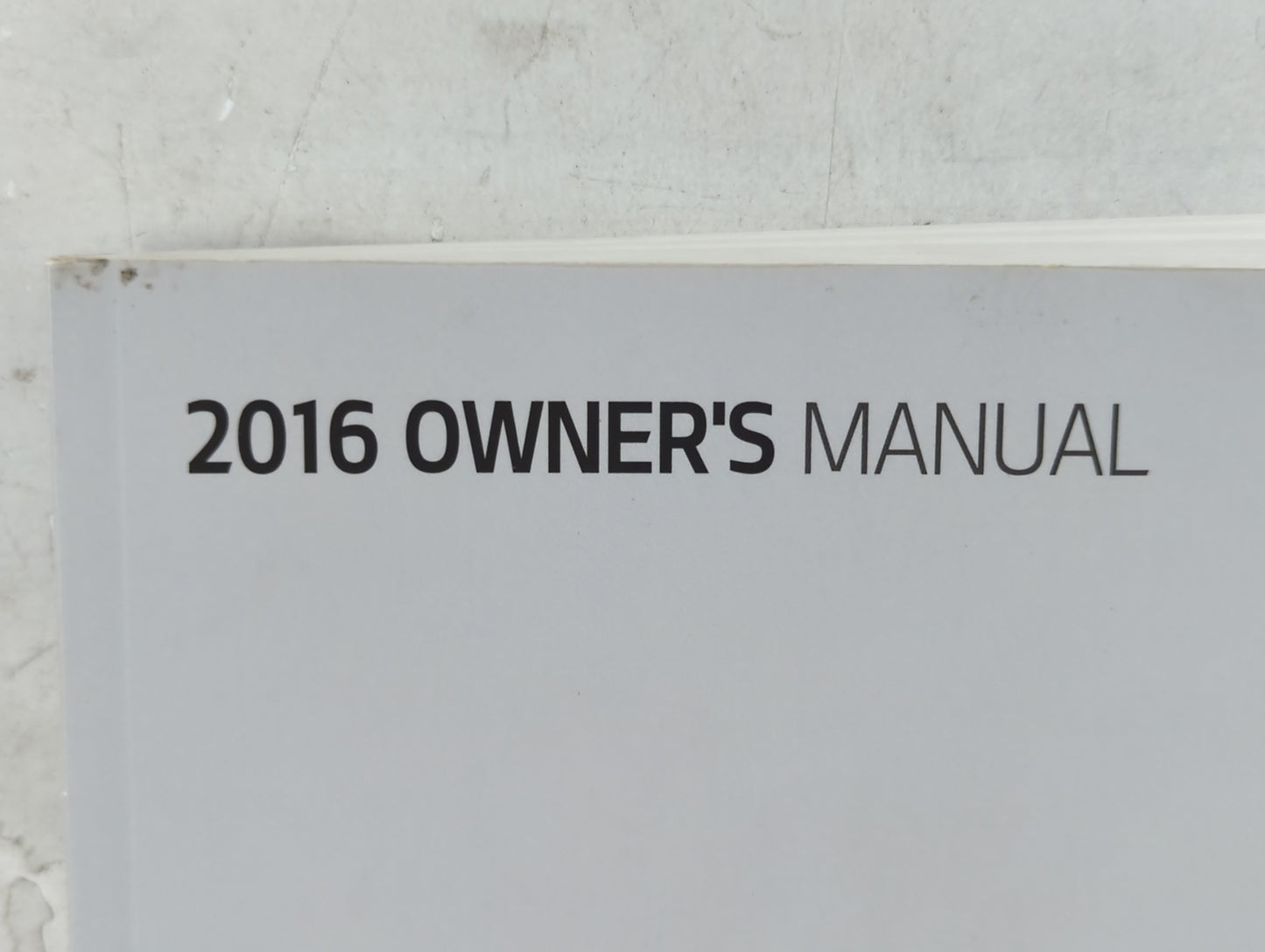 2016 Kia Optima Owners Manual Book Guide P/N:GDG5-EU65E OEM Used Auto Parts