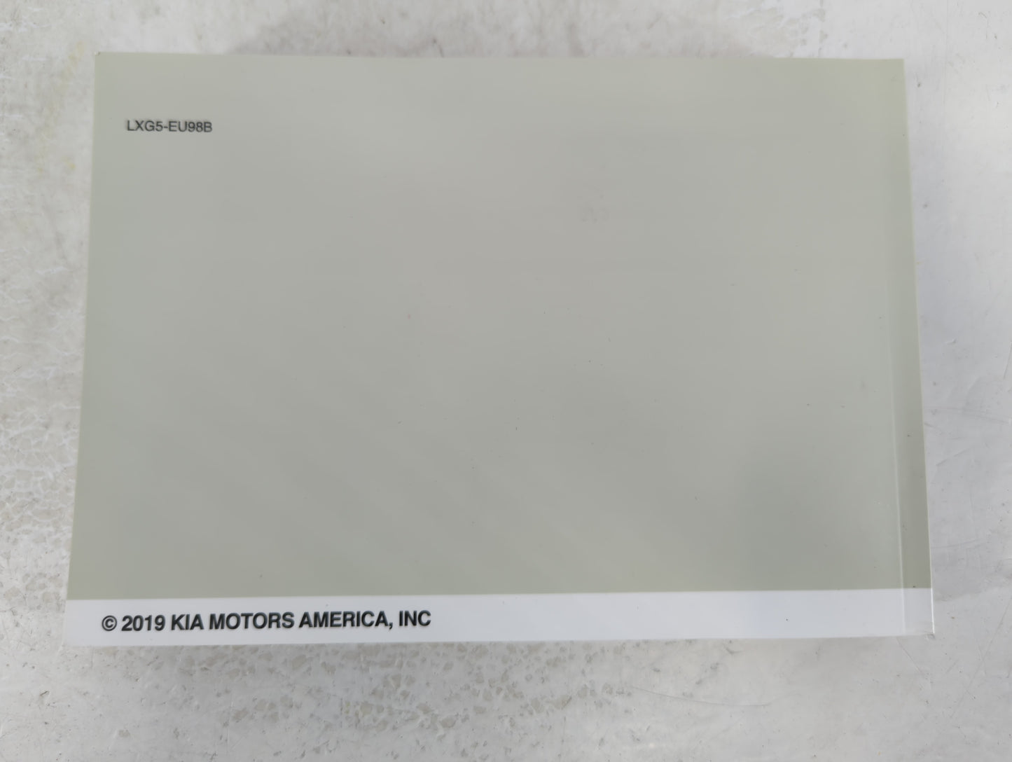 2020 Kia Sorento Owners Manual Book Guide P/N:LXG5-EU98B OEM Used Auto Parts