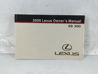 2000 Lexus Es300 Owners Manual Book Guide P/N:01999-33515 OEM Used Auto Parts