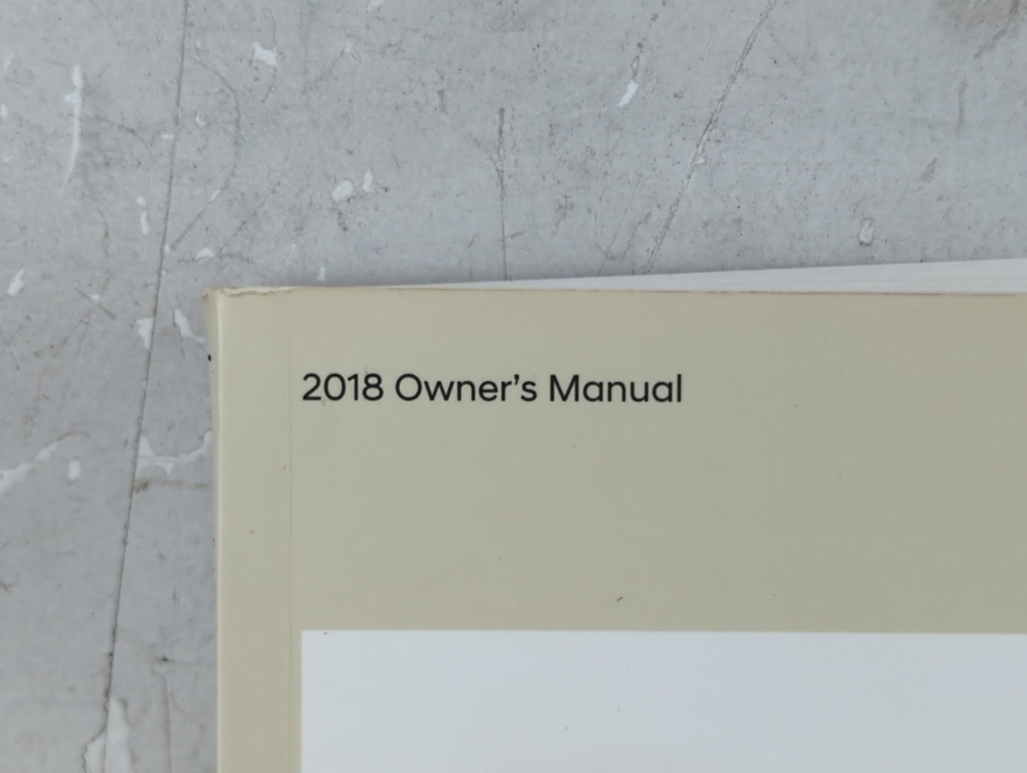 2018 Hyundai Tucson Owners Manual Book Guide P/N:ID30-EU7NB OEM Used Auto Parts