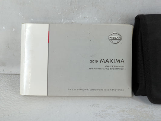 2019 Nissan Maxima Owners Manual Book Guide P/N:OM19EA 0A36U0 OEM Used Auto Parts