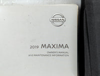 2019 Nissan Maxima Owners Manual Book Guide P/N:OM19EA 0A36U0 OEM Used Auto Parts