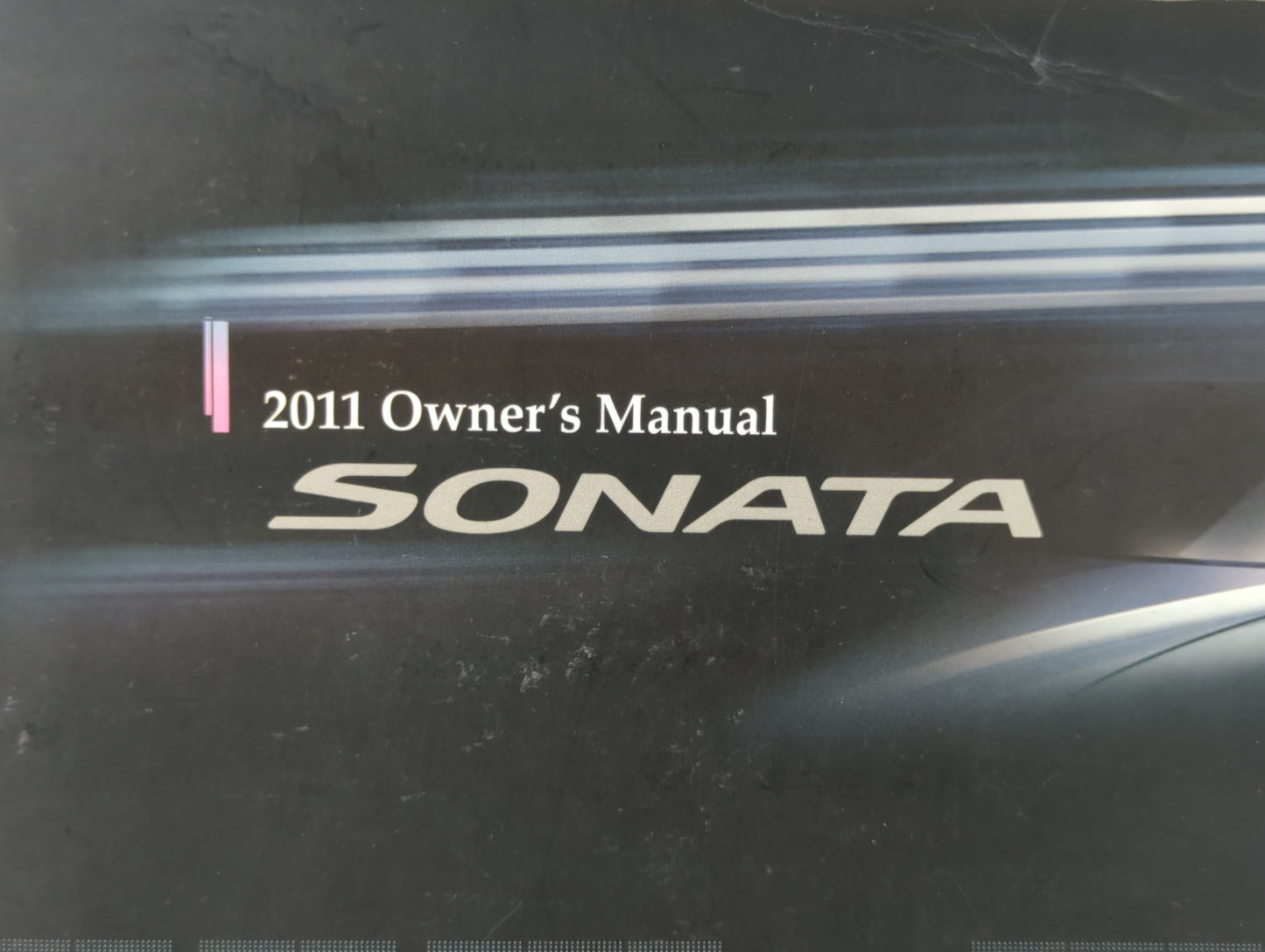 2011 Hyundai Sonata Owners Manual Book Guide P/N:A3S0-EU9NA OEM Used Auto Parts