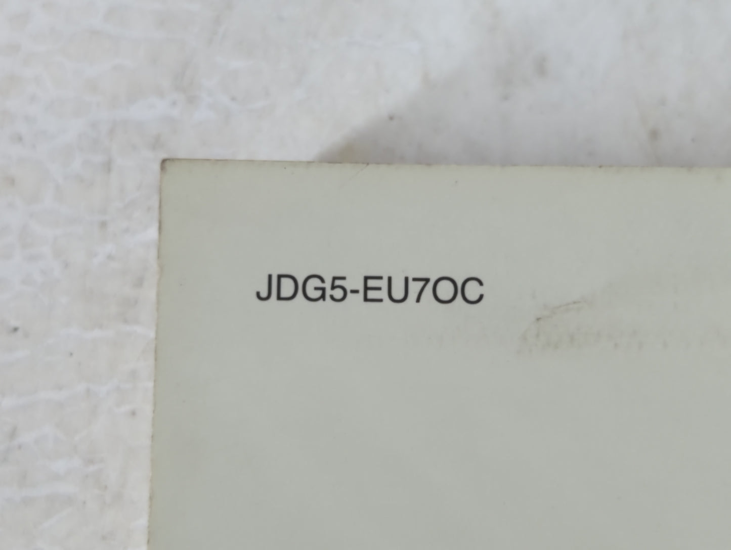 2018 Kia Optima Owners Manual Book Guide P/N:JDG5-EU7OC OEM Used Auto Parts