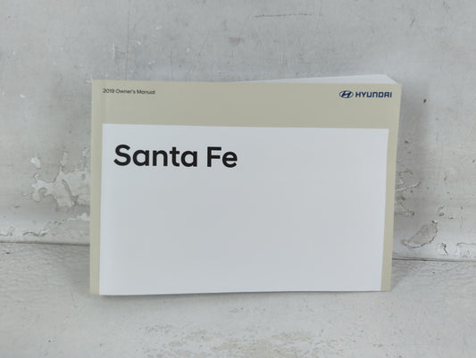 2019 Hyundai Santa Fe Owners Manual Book Guide P/N:KS2U-EU8DF OEM Used Auto Parts