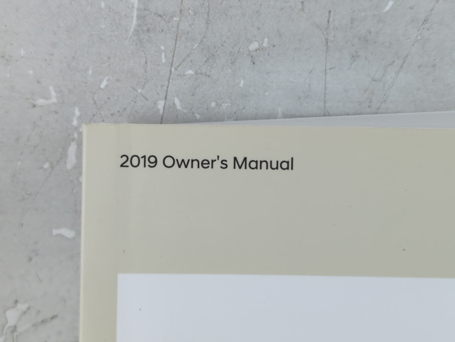 2019 Hyundai Santa Fe Owners Manual Book Guide P/N:KS2U-EU8DF OEM Used Auto Parts