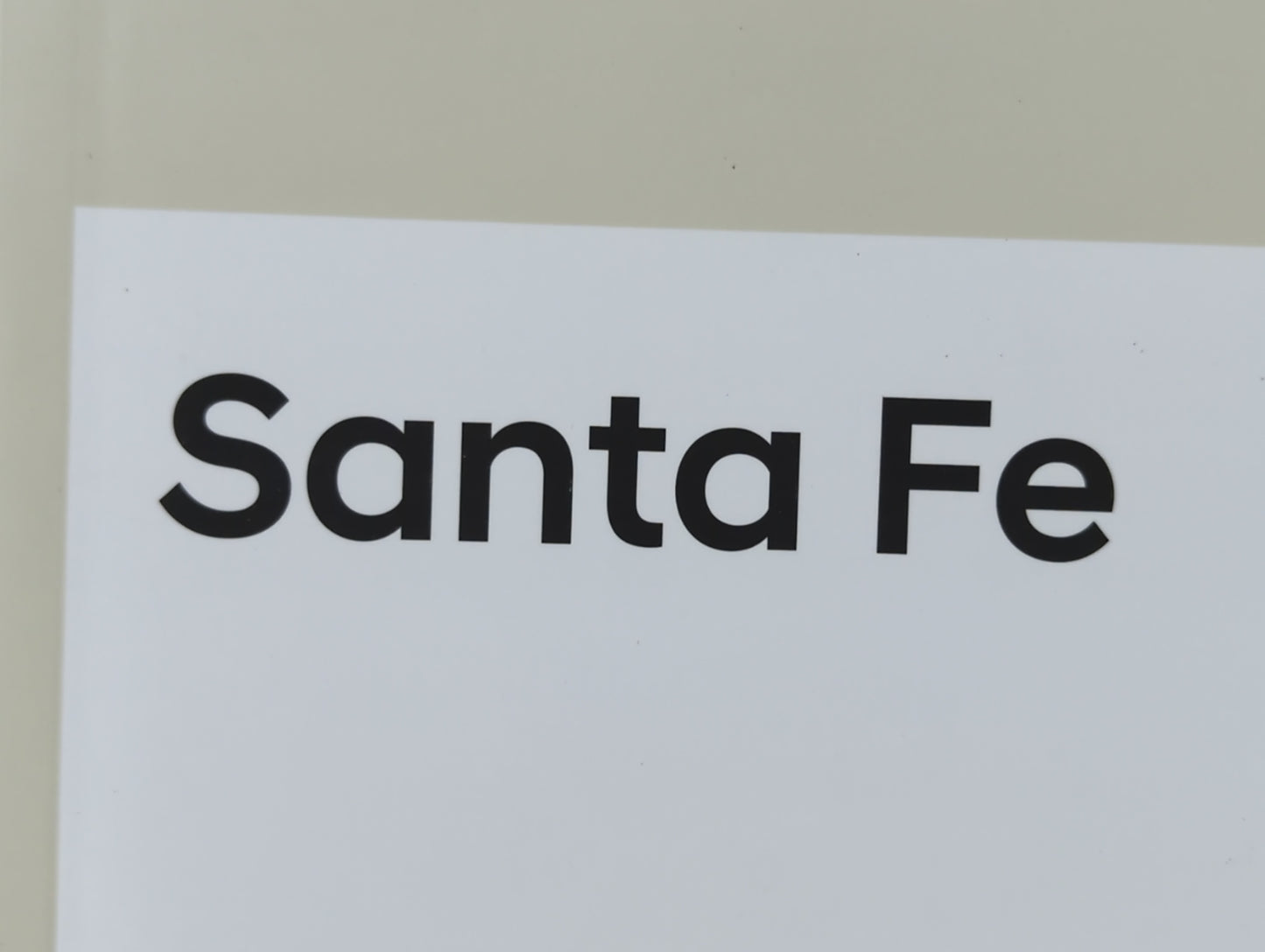 2019 Hyundai Santa Fe Owners Manual Book Guide P/N:KS2U-EU8DF OEM Used Auto Parts