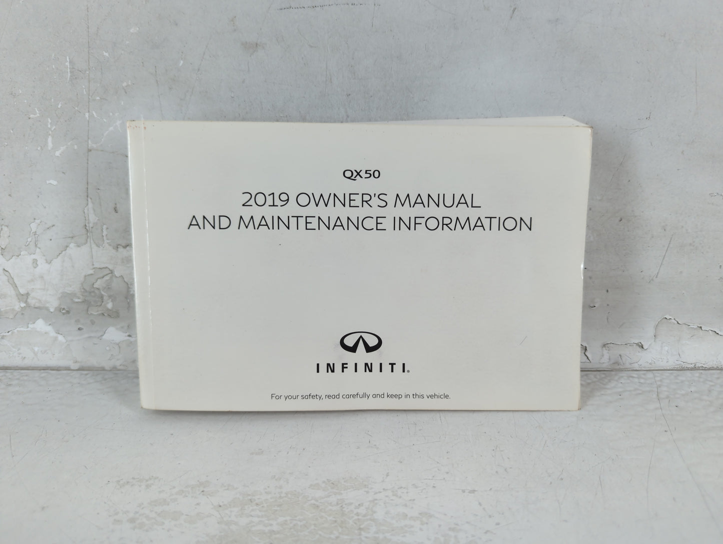 2019 Infiniti Qx50 Owners Manual Book Guide P/N:OM19E0 0J55U1 OEM Used Auto Parts