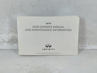 2019 Infiniti Qx50 Owners Manual Book Guide P/N:OM19E0 0J55U1 OEM Used Auto Parts