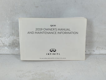 compare product 2019 Infiniti Qx50 Owners Manual Book Guide P/N:OM19E0 0J55U1 OEM Used Auto Parts