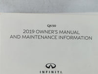 2019 Infiniti Qx50 Owners Manual Book Guide P/N:OM19E0 0J55U1 OEM Used Auto Parts