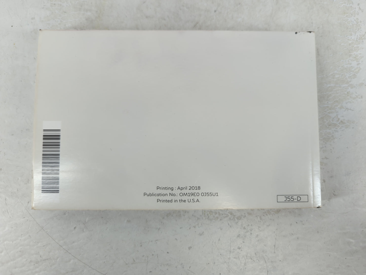 2019 Infiniti Qx50 Owners Manual Book Guide P/N:OM19E0 0J55U1 OEM Used Auto Parts