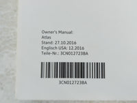 2018 Volkswagen Atlas Owners Manual Book Guide P/N:3CN012723BA OEM Used Auto Parts
