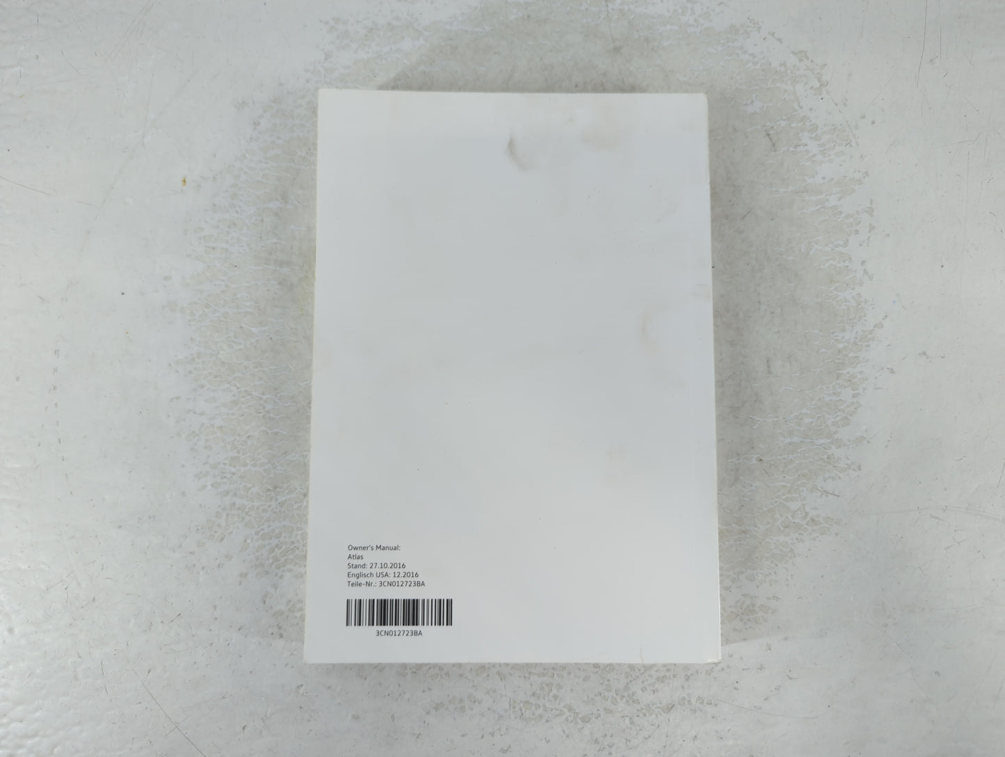 2018 Volkswagen Atlas Owners Manual Book Guide P/N:3CN012723BA OEM Used Auto Parts