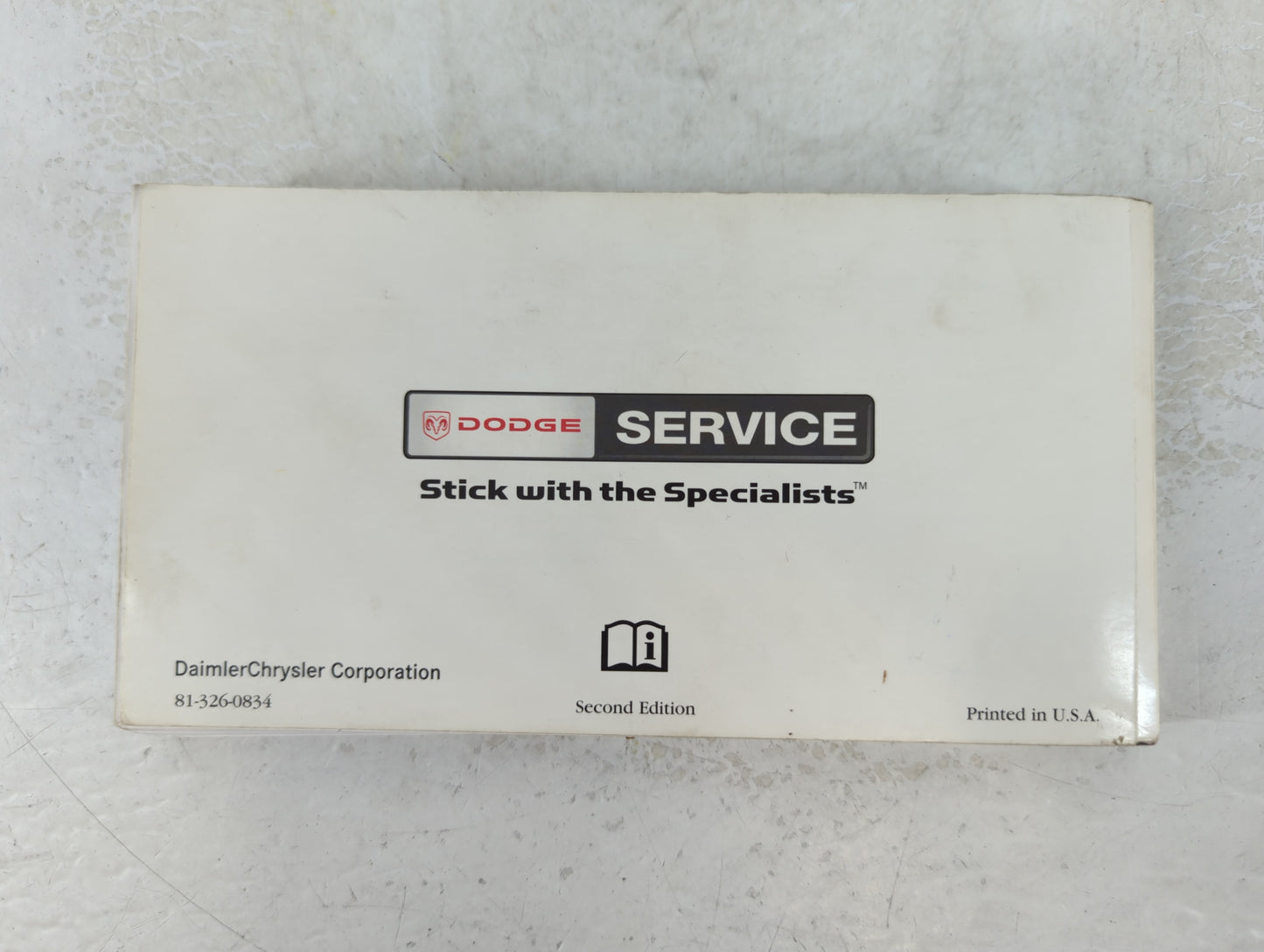 2008 Dodge Dakota Owners Manual Book Guide P/N:81-326-0834 OEM Used Auto Parts