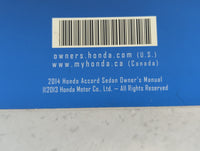 2014 Honda Accord Owners Manual Book Guide P/N:00X31-T2A-6100 OEM Used Auto Parts