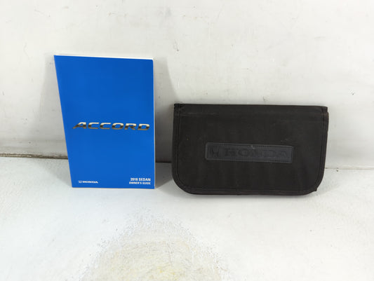 2018 Honda Accord Owners Manual Book Guide P/N:00X31-TVA-G020 OEM Used Auto Parts