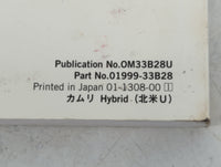 2014 Toyota Camry Owners Manual Book Guide P/N:01999-33B28 OEM Used Auto Parts