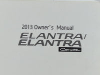 2013 Hyundai Elantra Owners Manual Book Guide P/N:A3X0-EU26F OEM Used Auto Parts