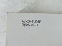 2013 Hyundai Elantra Owners Manual Book Guide P/N:A3X0-EU26F OEM Used Auto Parts