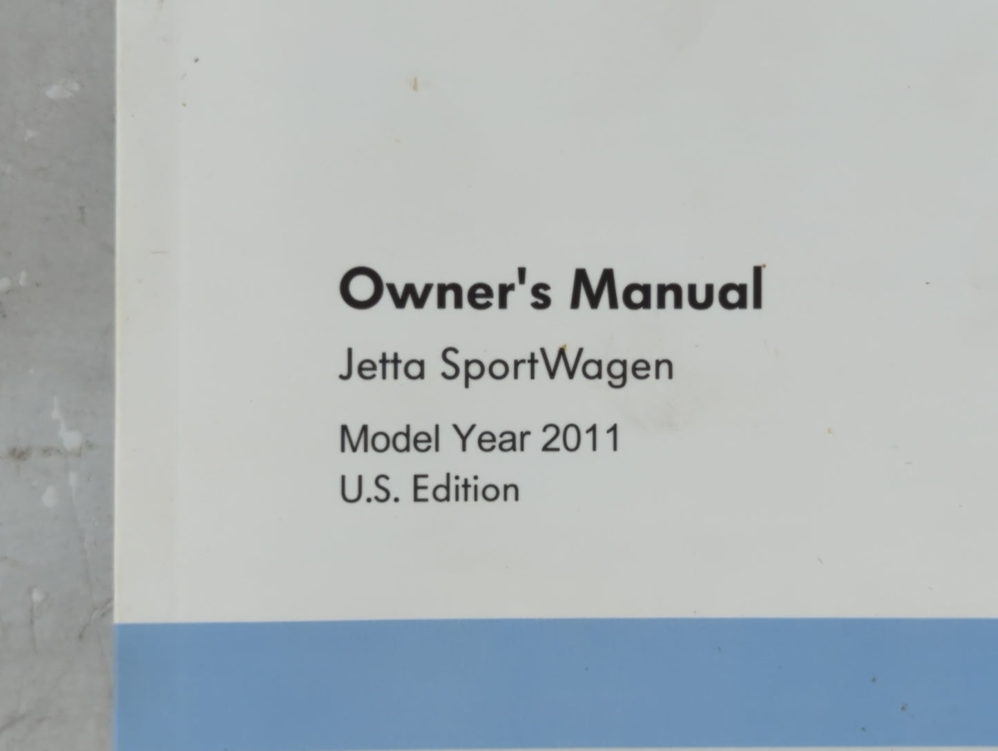 2011 Volkswagen Jetta Owners Manual Book Guide OEM Used Auto Parts