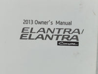 2013 Hyundai Elantra Owners Manual Book Guide P/N:A3X0-EU28G OEM Used Auto Parts