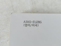 2013 Hyundai Elantra Owners Manual Book Guide P/N:A3X0-EU28G OEM Used Auto Parts