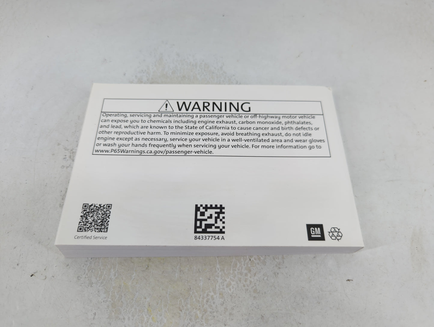 2020 Chevrolet Traverse Owners Manual Book Guide P/N:84337754 A OEM Used Auto Parts