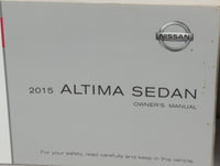 2015 Nissan Altima Owners Manual Book Guide P/N:OM15EA 0L33U3 OEM Used Auto Parts